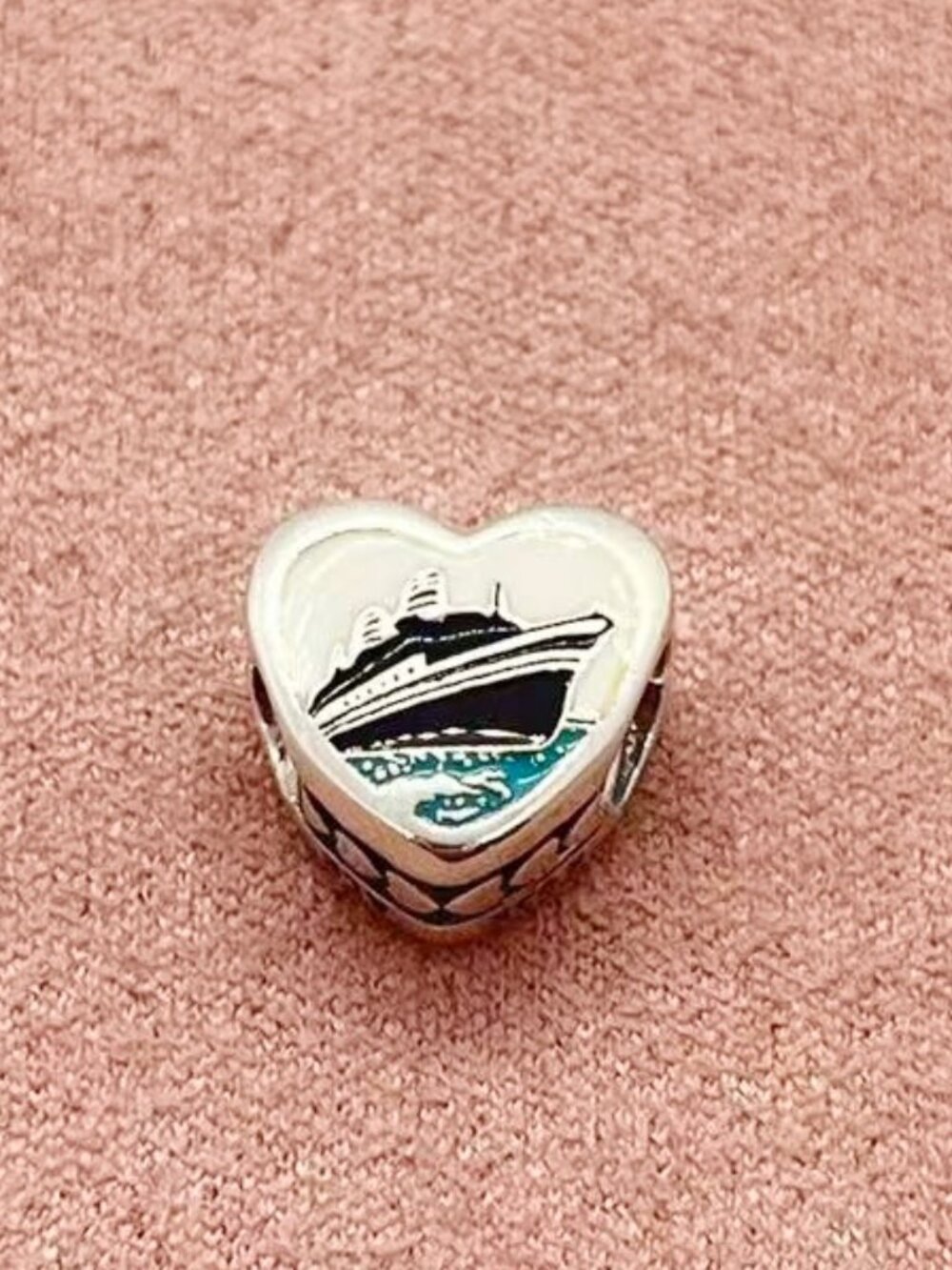 Pandora Alaska Exclusive Charm Whale Tail Cruise Ship Charm Pendant